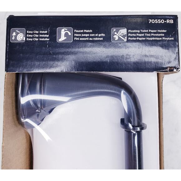 DELTA Celice Collection Toilet Paper Holder & Towel Ring Venetian Bronze~Set NIB - Picture 2 of 8